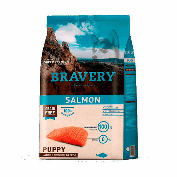 BRAVERY SALMON PUPPY LARGE/MEDIUM BREED