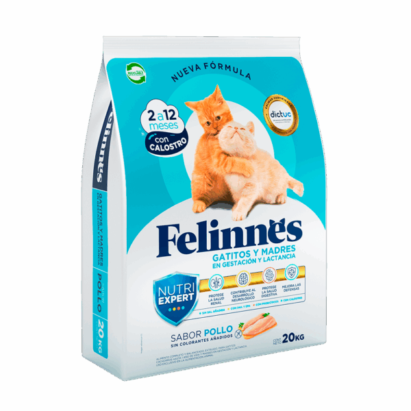 FELINNES GATITO POLLO Y LECHE 20KG