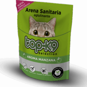 ARENA TOPK9 AGLUT MANZANA 2KG