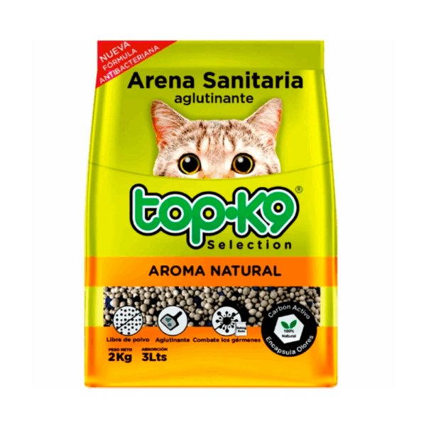 ARENA TOPK9 AGLUTINANTE NATURAL 2KG