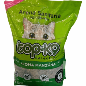 ARENA TOPK9 AGLUT MANZANA 4KG