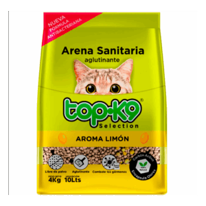 ARENA TOPK9 AGLUTINANTE LIMON 4KG