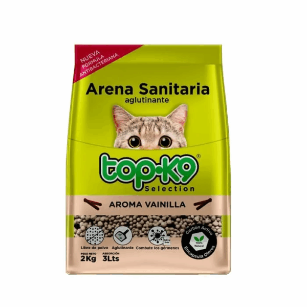 ARENA TOPK9 AGLUTINANTE VAINILLA 2KG