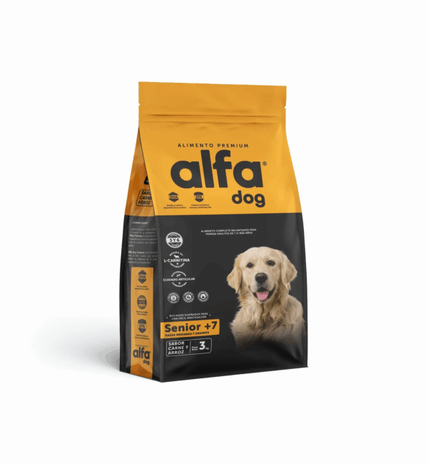 ALFA DOG ADULTO SENIOR 7+ RAZA MEDIANAS Y GRANDES